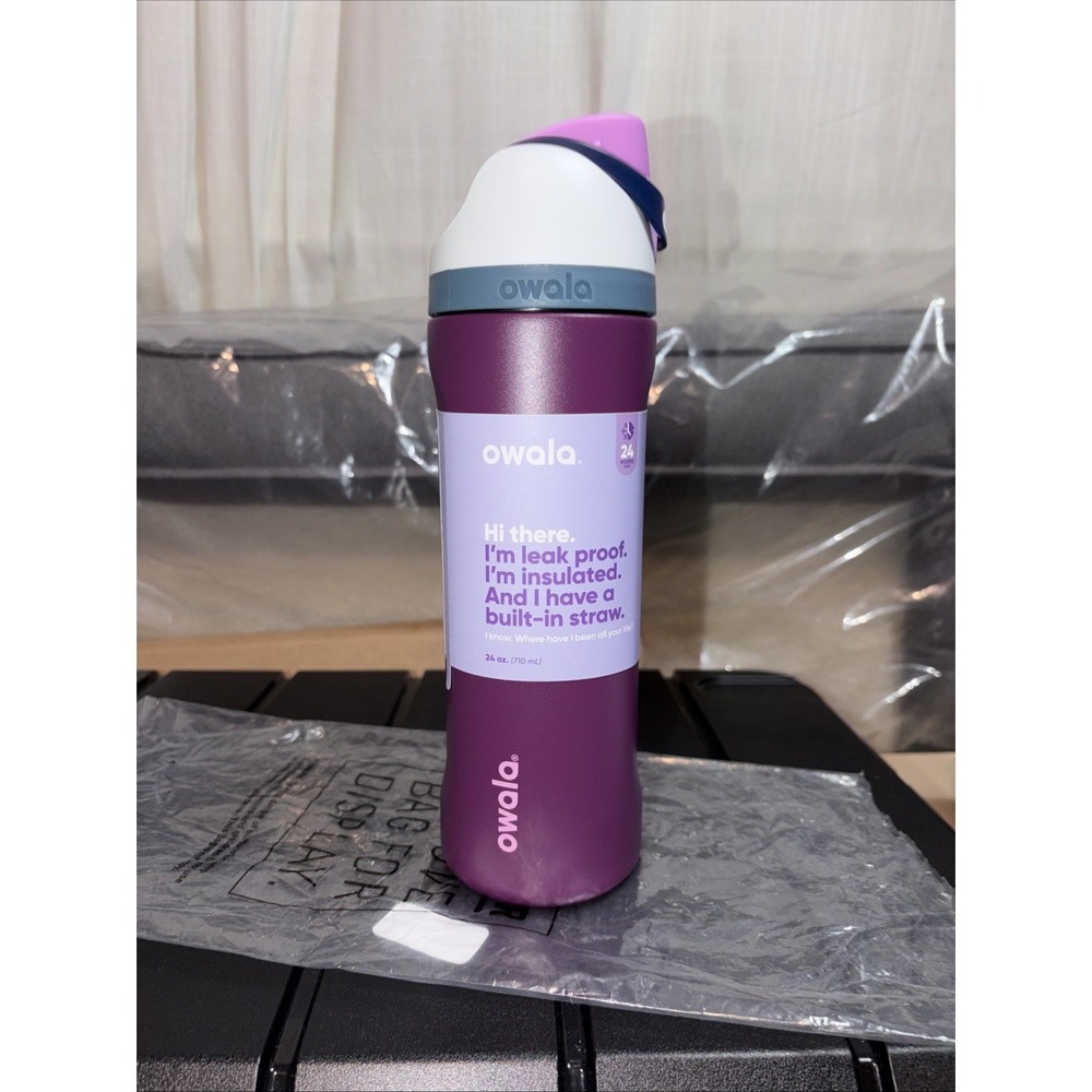 Owala Limited Edition WACKY WILDBERRY Stainless 24oz FreeSip Water Bottle- NWT